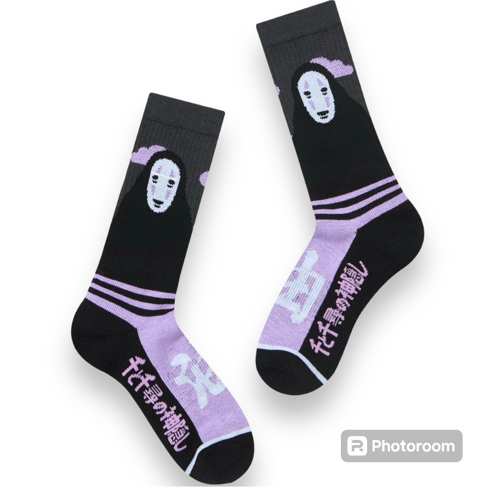 Studio Ghibli Spirited Away No-Face Crew Socks